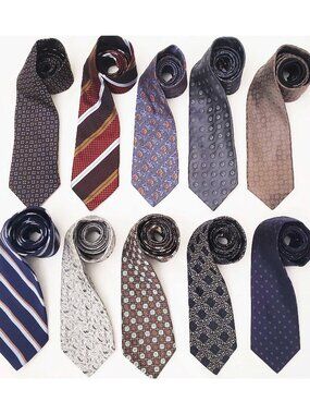 Lot Bundle of 10 Men's Designer Ties Zegna Sulka Isaia Ted Baker Brooks Brothers